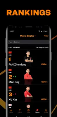 World Table Tennis android App screenshot 1